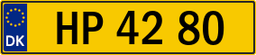 Trailer License Plate